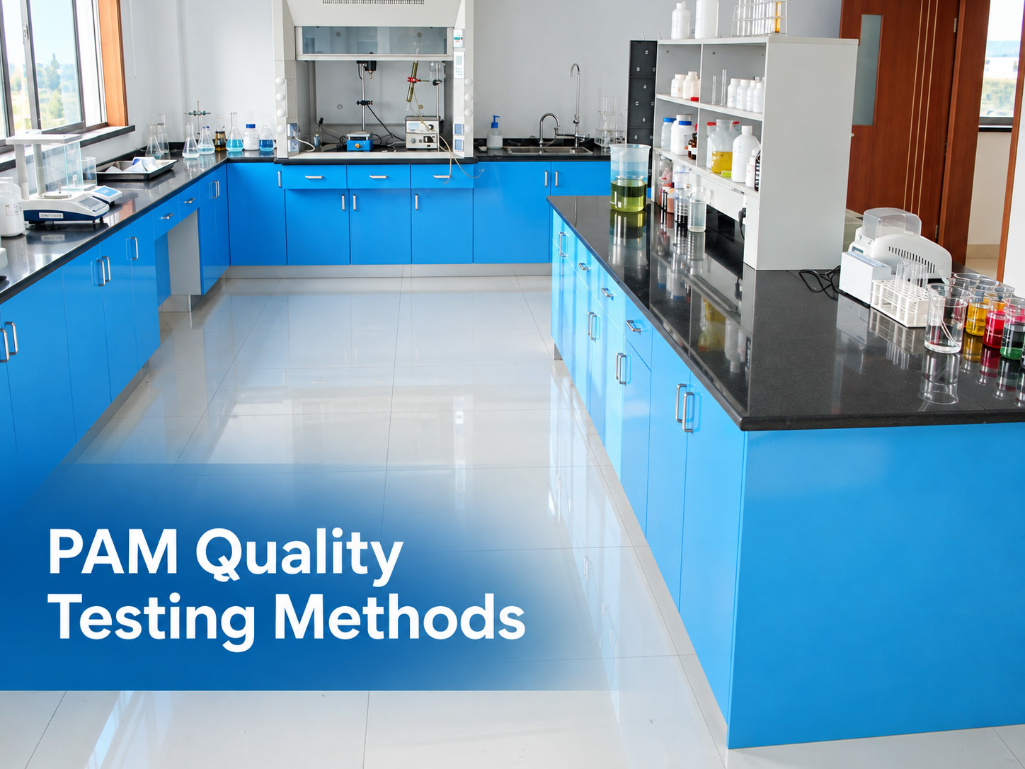 최신 회사 블로그 How Bluwat Chemicals Tests the Quality of Polyacrylamide PAM