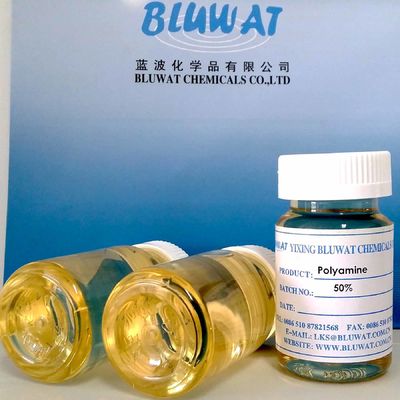 주문 배수장치 8000cps를 위한 폴리아민 제지 물 순화 화학물질 온라인 제품