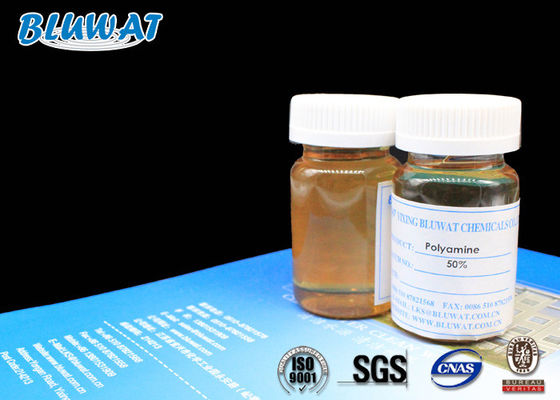 주문 물 처리 4 개 한조가 되는 염화 양이온 중합체 50% 액체 Polyamine 온라인 제품