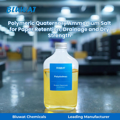 주문 Polymeric Quaternary Ammonium Salt Polydadmac for Paper Retention, Drainage and Dry Strength | Bluwat Chemicals 온라인 제품