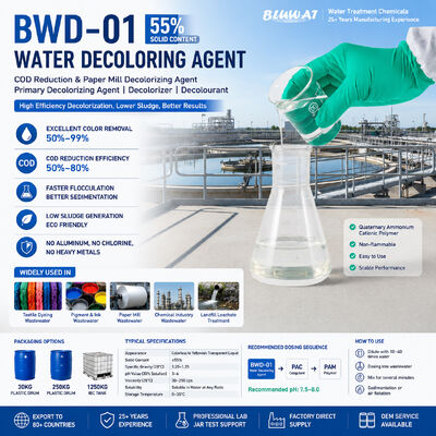 주문 Bwd-01 코드 감소 및 종이 밀링 색소 제거 주류 색소 제거 색소 제거 색소 제거 물 색소 제거 온라인 제품