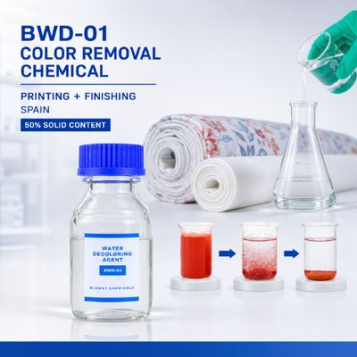 구입하다 BWD-01 스페인에서 섬유 인쇄 및 마무리 하수물에 사용되는 50% 염색 제거 화학물질 온라인 제품