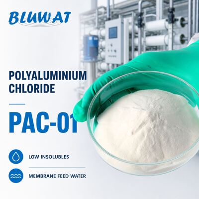 구입하다 0.1% 최대 불용성 백색 분말 25kg 포대 PAC-01 폴리염화알루미늄 (막 공급수용) 온라인 제품