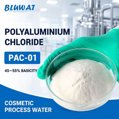 구입하다 PAC-01 백색 분말 폴리알루미늄 클로라이드 45~55% 기본 함량 25kg 가구 온라인 제품