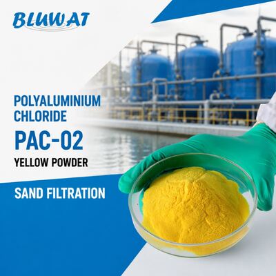 구입하다 30% Min. Al2O3 황색 분말 PAC-02 폴리염화알루미늄 (모래 여과용) 온라인 제품