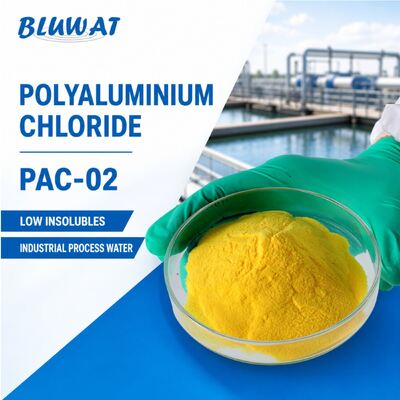 구입하다 PAC-02 Polyaluminium Chloride 수처리 화학물질 0.1% Max. 불분해성 물질과 30% Min. Al2O3 함유물 분사 건조 온라인 제품