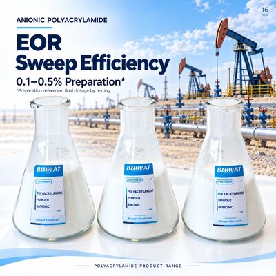 구입하다 Anionic Polyacrylamide APAM 0.1-0.5% Working Solution for EOR Sweep Efficiency Improvement in 25kg PE Bag 온라인 제품