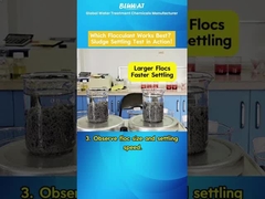 PAM 플록클런트 대결: 어느 쪽이 더 빨리 슬라드를 퇴적시키는가?